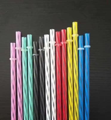 Pack of 25 stripe straws