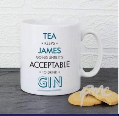 Personalised Acceptable To Drink Mug