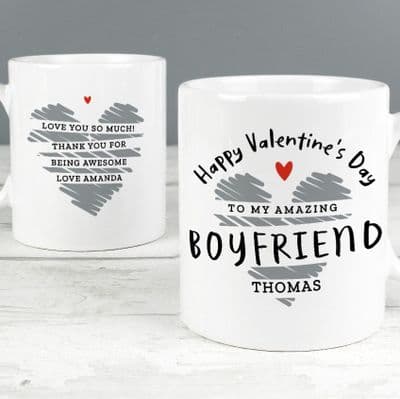 Personalised Happy Valentine's Day Mug