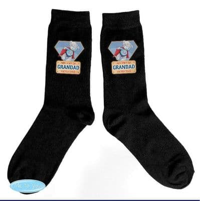 Personalised Me To You Super Hero Mens Socks