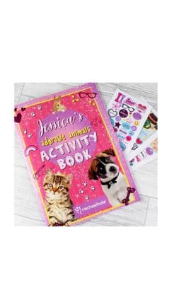 Personalised Rachael Hale Adorable Animals Activity Book With Stickers