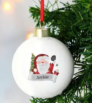 Personalised Santa Claus Bauble