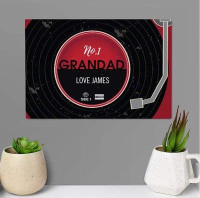 Personalised Vintage Record Metal Sign