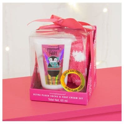 Pink Foot Lotion & Cosy Socks Gift Set