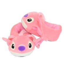 Pink) Lilo And Stitch Angel 3D Plush Slippers
