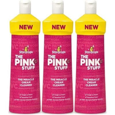 Pink Stuff The Pink Stuff Stardrops Cleansing Cream, Pack of 3 x 500 ml