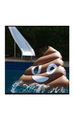 Poo emjoi pool float