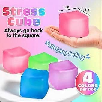 Popular stress-relief ice cube squishy toy, slow rebound, decompression toy, unisex