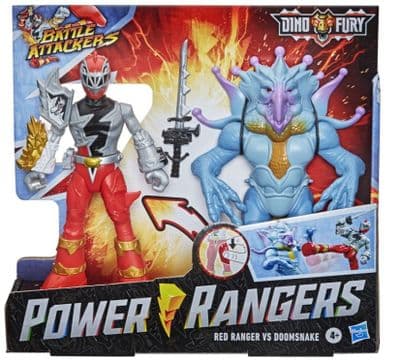 POWER RANGERS DINO FURY BATTLE ATTACKERS RED RANGER