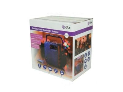 QTX Ultimate Portable Bluetooth Party Speaker includes FM Radio and SD Card