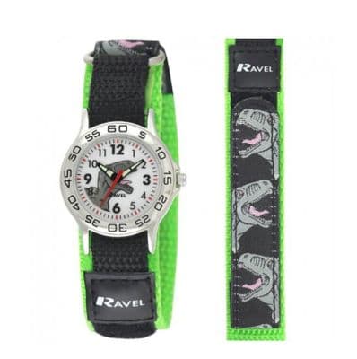 Ravel Boys Velcro Dinosaur Watch
