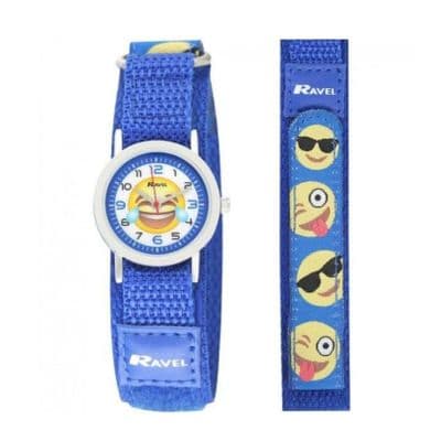Ravel Unisex Velcro Emoji Watch