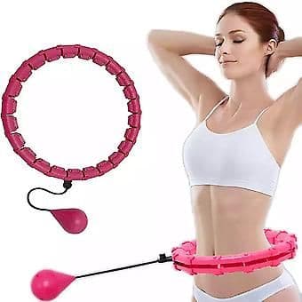 Removable Hula Hoop, Tummy Control, Pink.