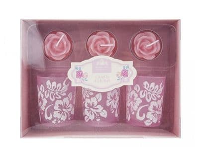 Rose Candle Gift Set