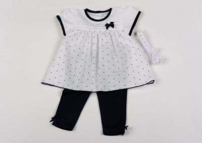 Sailor dress, leggings and headband