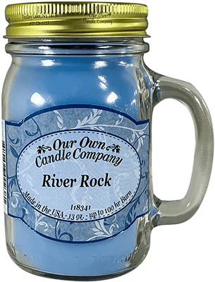Scented Candle Jar - River Rock
