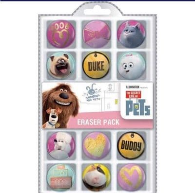 SECRET LIFE OF PETS NOVELTY ERASERS