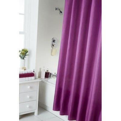 Shower Curtain Set - Plain Berry