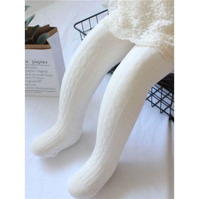 Simple Kid Girl Solid Colour Tights