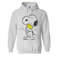 Snoopy PEANUTS Cartoon Happy Cute White Men Women Unisex Hooded Sweatshirt Hoodie