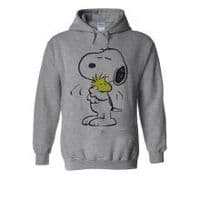 Snoopy PEANUTS Cartoon Happy Cute White Men Women Unisex Hooded Sweatshirt Hoodie