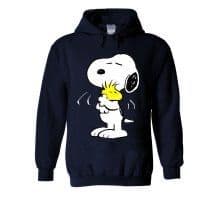 Snoopy PEANUTS Cartoon Happy Cute White Men Women Unisex Hooded Sweatshirt Hoodie