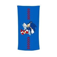 Sonic Modern Go Faster 100% Cotton Bath Towel Childrens Bath Towels 75x150cm