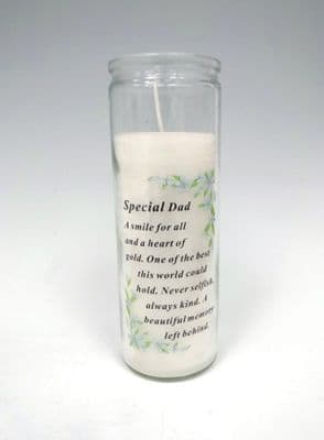 Special Dad Memorial Candle