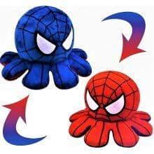Spiderman Reversible Octopus Plush Toy for Kids Super Hero & Marvel