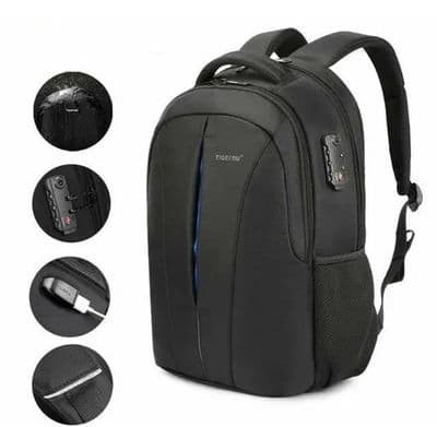 Splashproof Laptop Backpack NO Key TSA Anti Theft Travel Bags