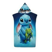 Stitch Bath Towel Cape Dressing Robe Quick Drying Hooded Bathrobe Swimming Beach