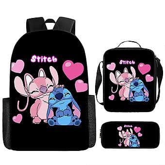 Stitch three-piece schoolbag