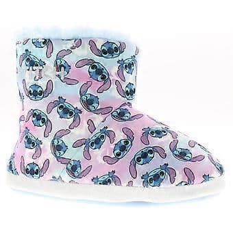 Stitch Younger Girls Slippers Novelty Bootie Lucy blue