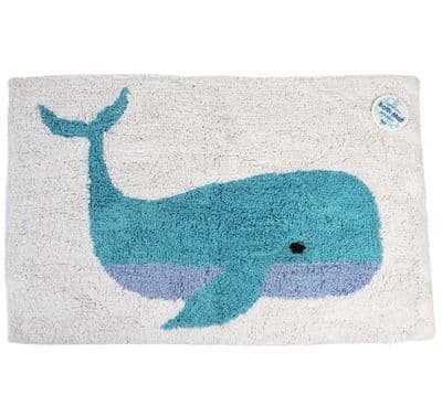 Tufted Cotton Bath Mat - Whale