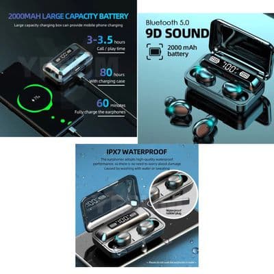 TWS 5.0 Bluetooth Earphones ear phone wireless earphone