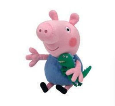 TY Beanie Babies - Licensed Peppa Pig George - Approximately 6