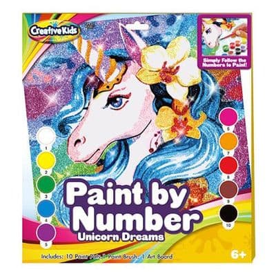 UNICORN PAINT BY NUMBERS SET