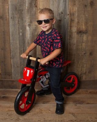 Wooden Balance Bike - Motorbike Style