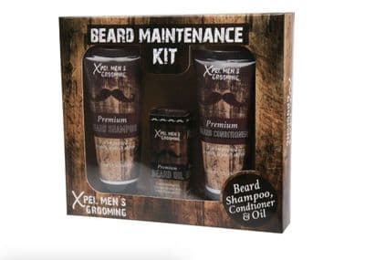Xpel Men's Beard Grooming Gift Set - 3 Piece