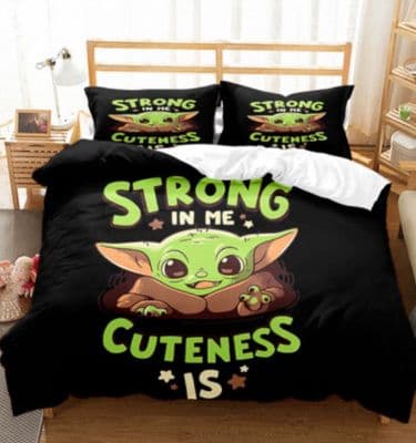 Yoda Single Double King Duvet Cover Cartoon