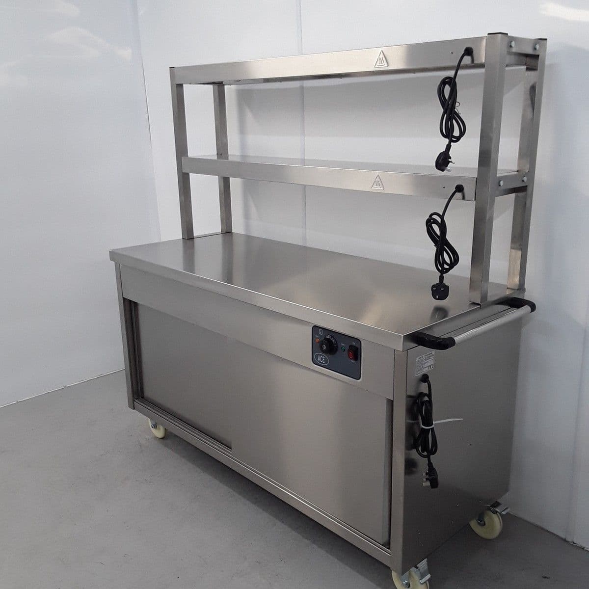 ACE HOT CUPBOARD WITH 2 TIER HEATED GANTRY