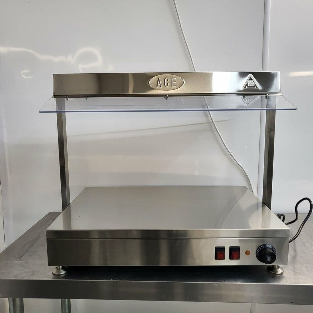 Hot Plate Heated Ace Light Gantry Carvery Display Warmer
