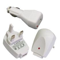 MAINS AND 12V CAR USB ADAPTER PACK