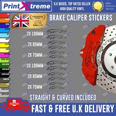 12X PREMIUM JAGUAR CAT BRAKE CALIPER STICKERS DECALS HIGH TEMP