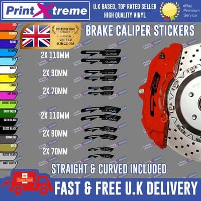 12X PREMIUM KIA GT LINE BRAKE CALIPER STICKERS DECALS HIGH TEMP