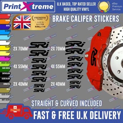16X PREMIUM VAUXHALL SRI  BRAKE CALIPER STICKERS DECALS HIGH TEMP