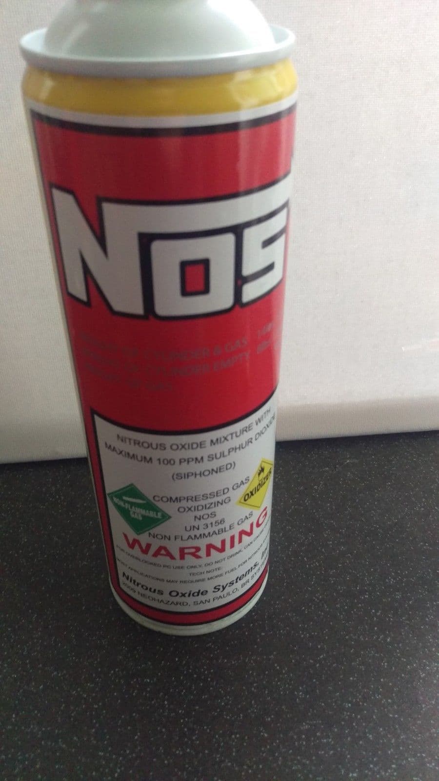 1x Nos Bottle label sticker decal Funny JDM VAG drift extinguisher rally