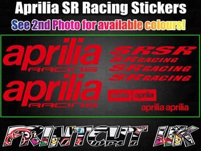 Aprilia SR Racing DECALS STICKERS Fairing sr50 sr125 sr150
