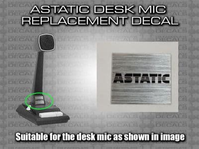 SADELTA ECHO MASTER PLUS cb radio Mic Microphone Decal Sticker bezel ...