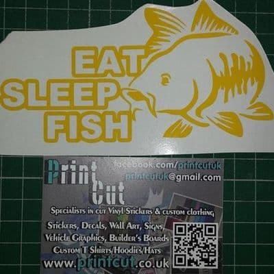 Carp Fishing-Custom Text Carp Sticker type3